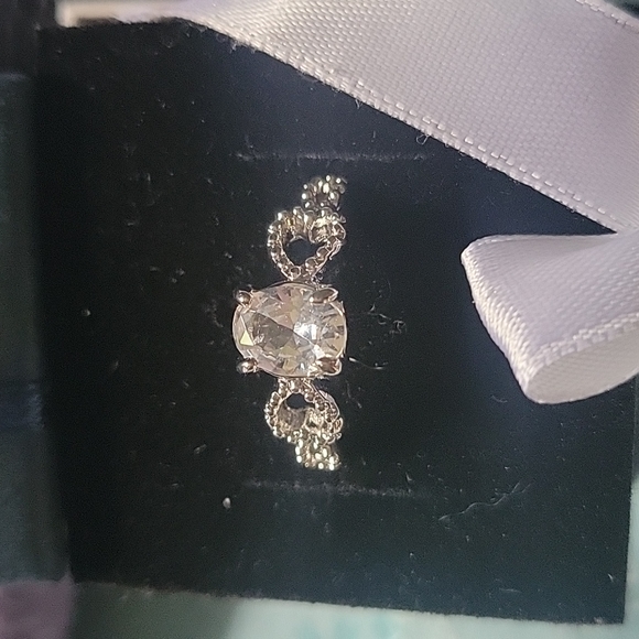 Cubic zirconia 16mm-20mm sterling silver rings - Picture 2 of 2